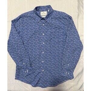 Brooks Brothers Luxury Regent Fit Shirt Men's Large Blue Thomas Mason Italian